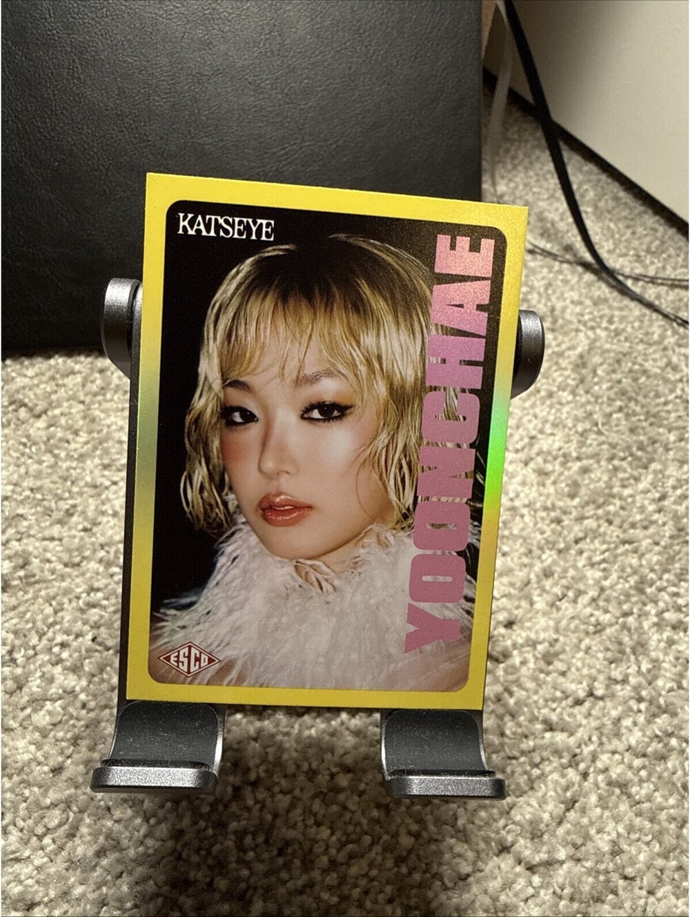 ESCO KATSEYE Trading Card Yoonchae Yellow Foil #23 Wild 427/600 NM